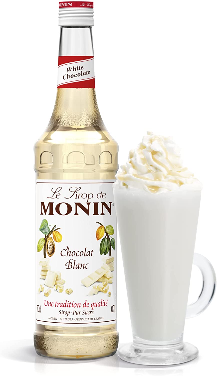 MONIN Sirop de Vanille pour Café, Cappuccino, Latte et Chocolat