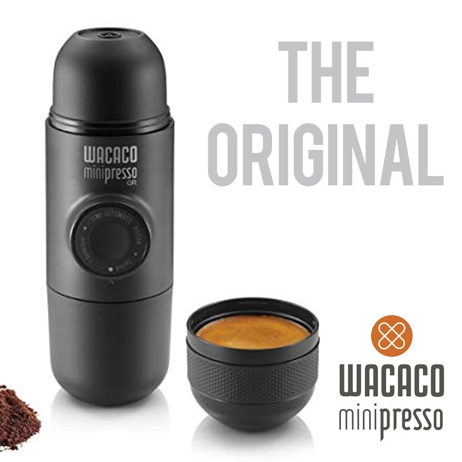 Wacaco Minipresso GR Ground Portable Espresso Maker Crema