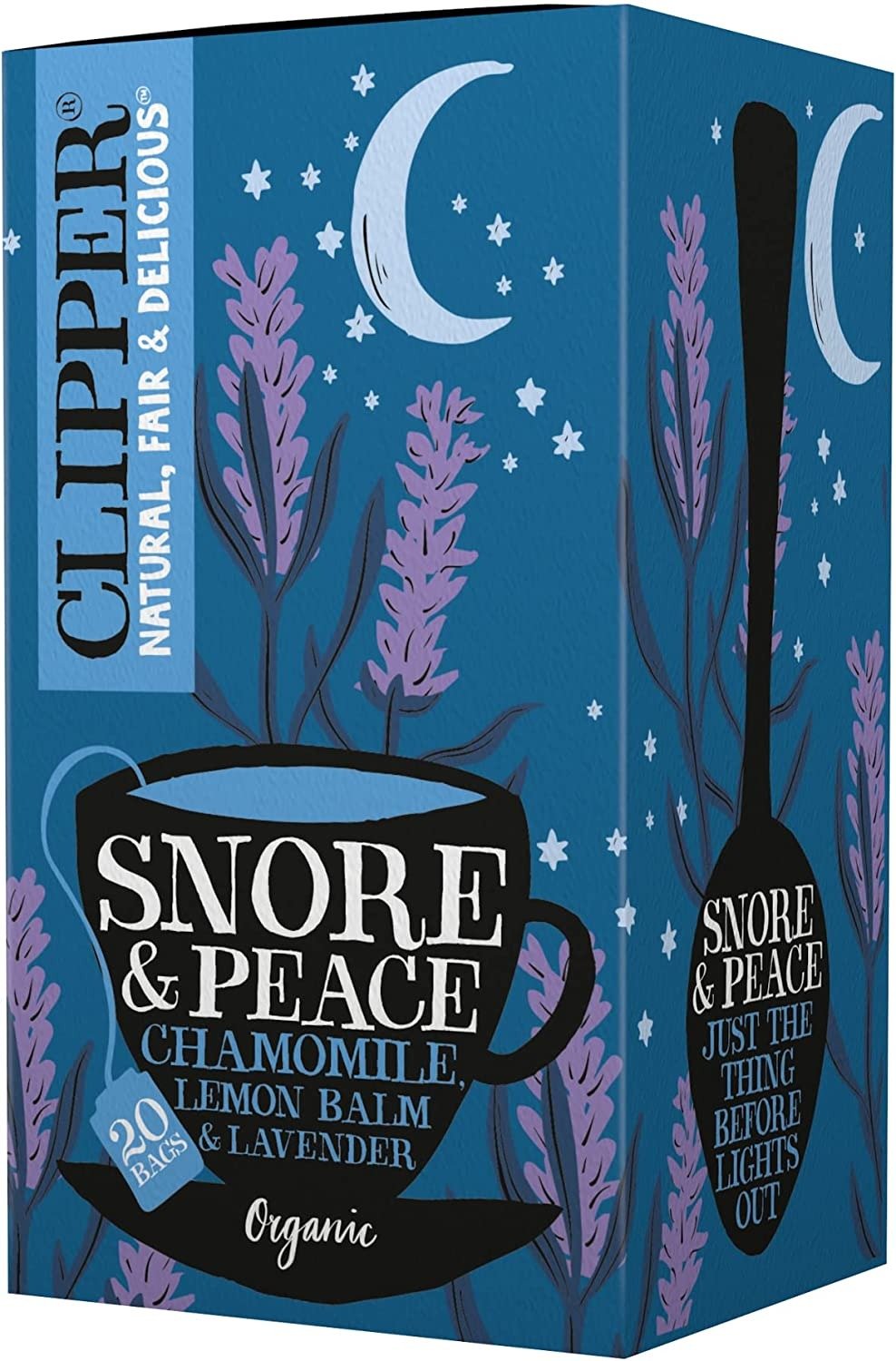 Clipper Tea Snore and Peace Organic Plant-Based Caffeine-Free Nighttime 6