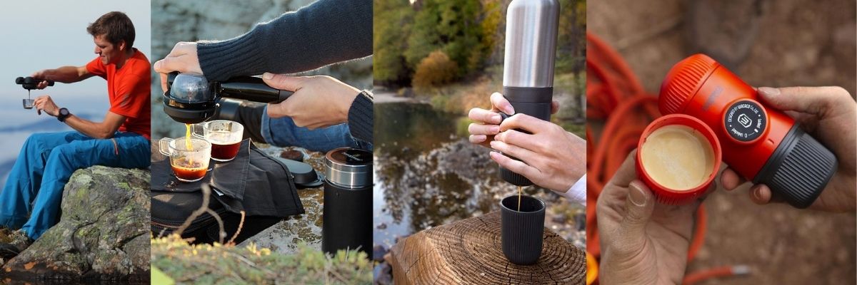 Real coffee around the campfire: Handpresso portable espresso maker