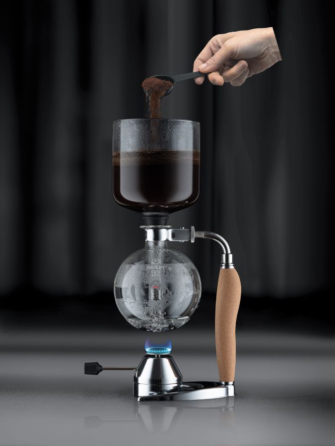 Bodum Mocca Vacuum Coffee Maker with Burner - Crema