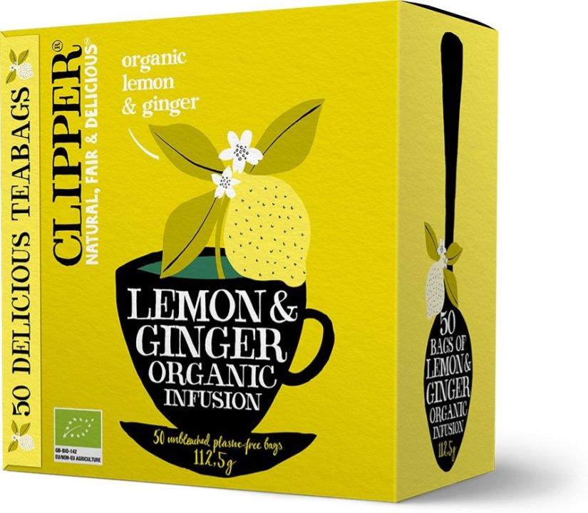 Infusion Clipper Lemon et Ginger Bio 25 sachets