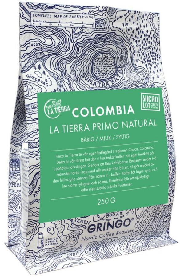 Gringo Nordic Colombia Finca La Tierra 250 G Coffee Beans Crema