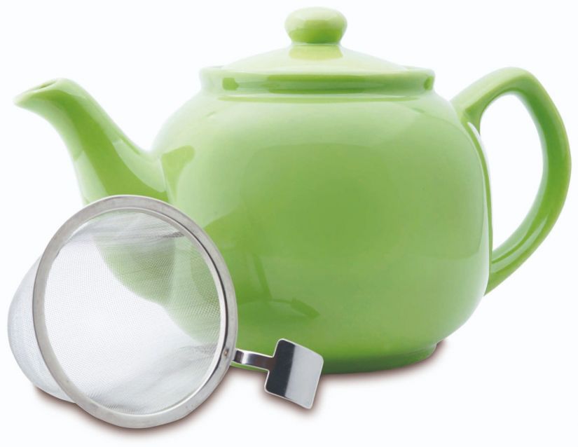 Shamila Ceramic Teapot with Strainer, 1,2 l - Crema