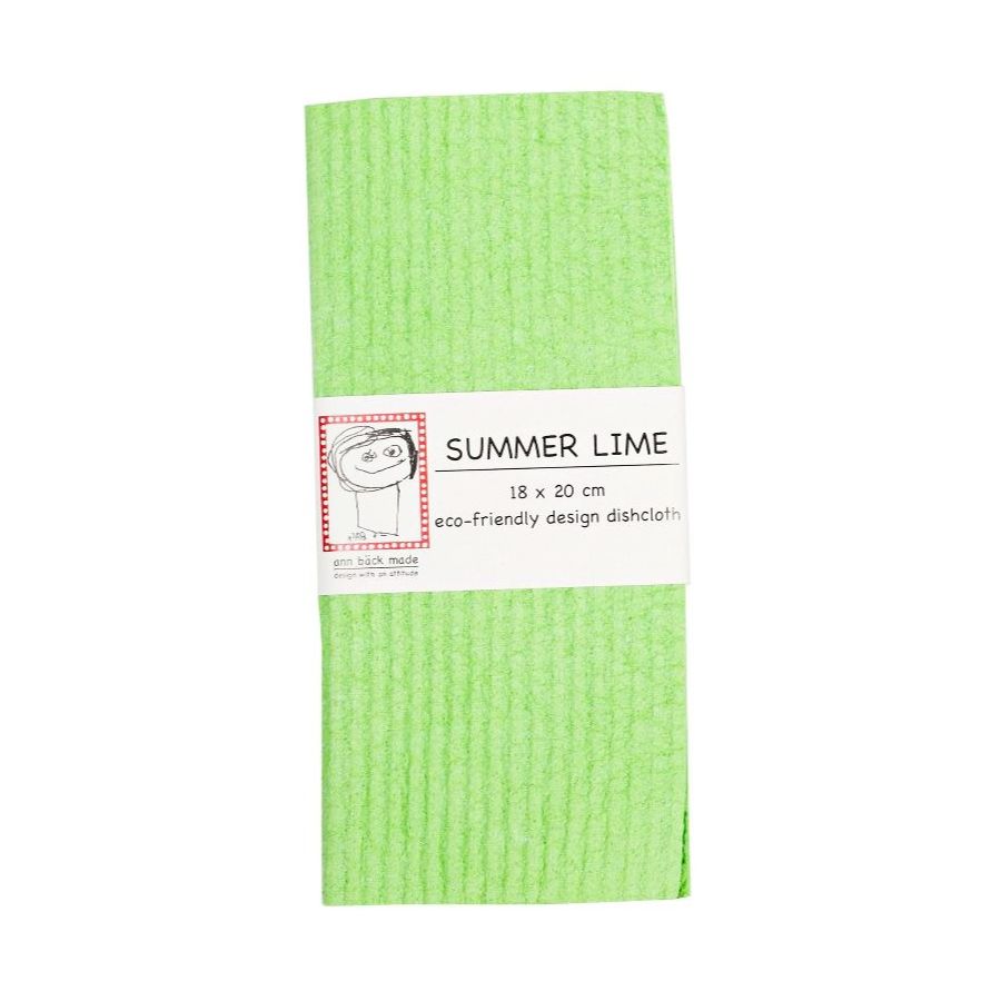 Ann Bäck Eco-Friendly Dishcloth, Summer Lime