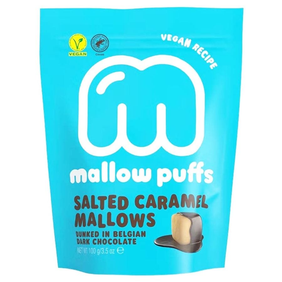Barú Mallow Puffs caramelo salado & chocolate oscuro 100 g
