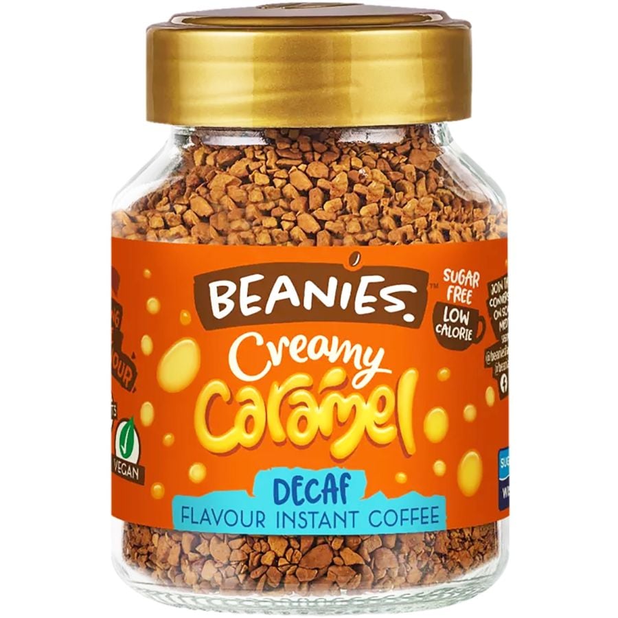 Beanies Decaf Creamy Caramel café instantáneo descafeinado saborizado 50 g