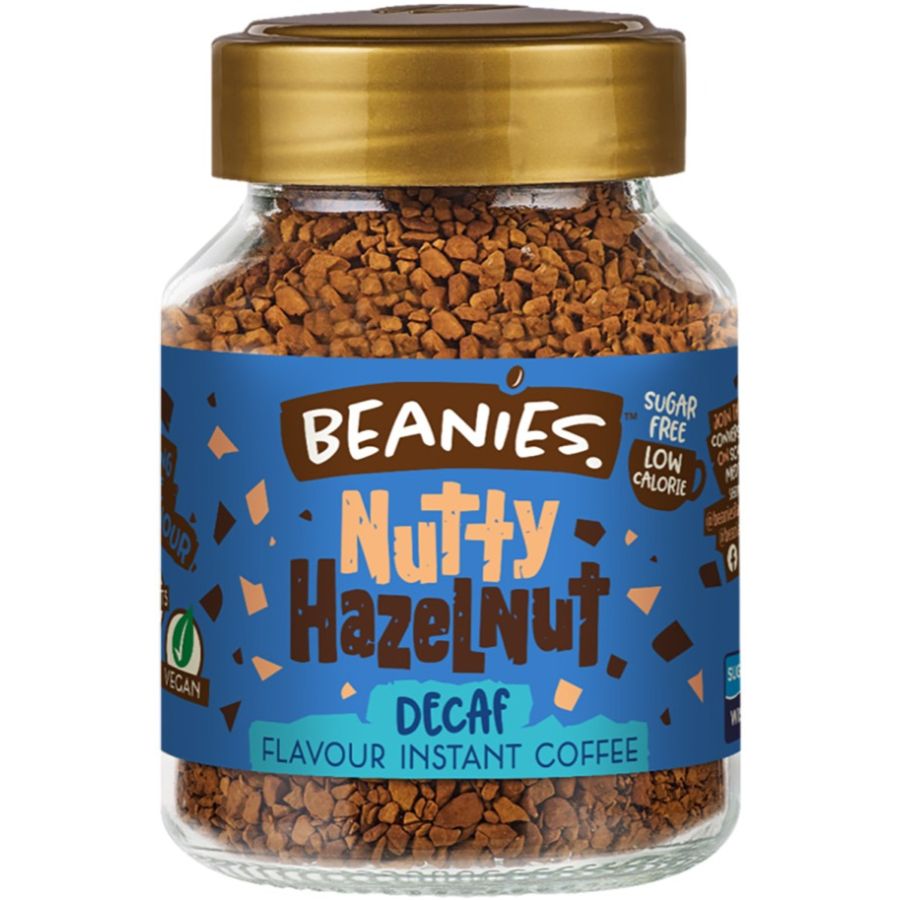 Beanies Decaf Nutty Hazelnut café instantáneo descafeinado saborizado 50 g