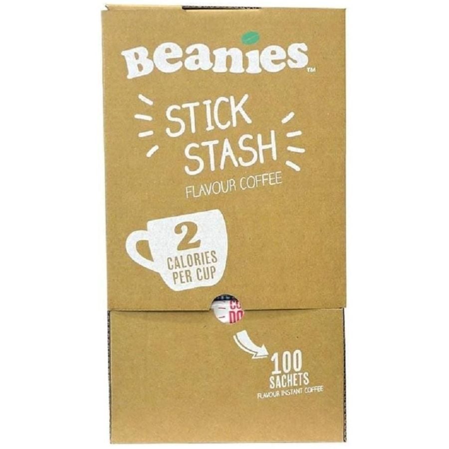 Beanies Mixed Stash Box Flavoured Instant Coffee, 100 Sachets