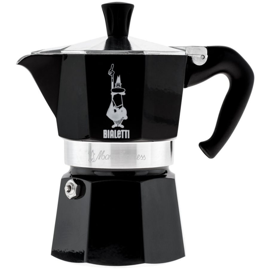 Bialetti Moka Express cafetière italienne 3 tasses, noir