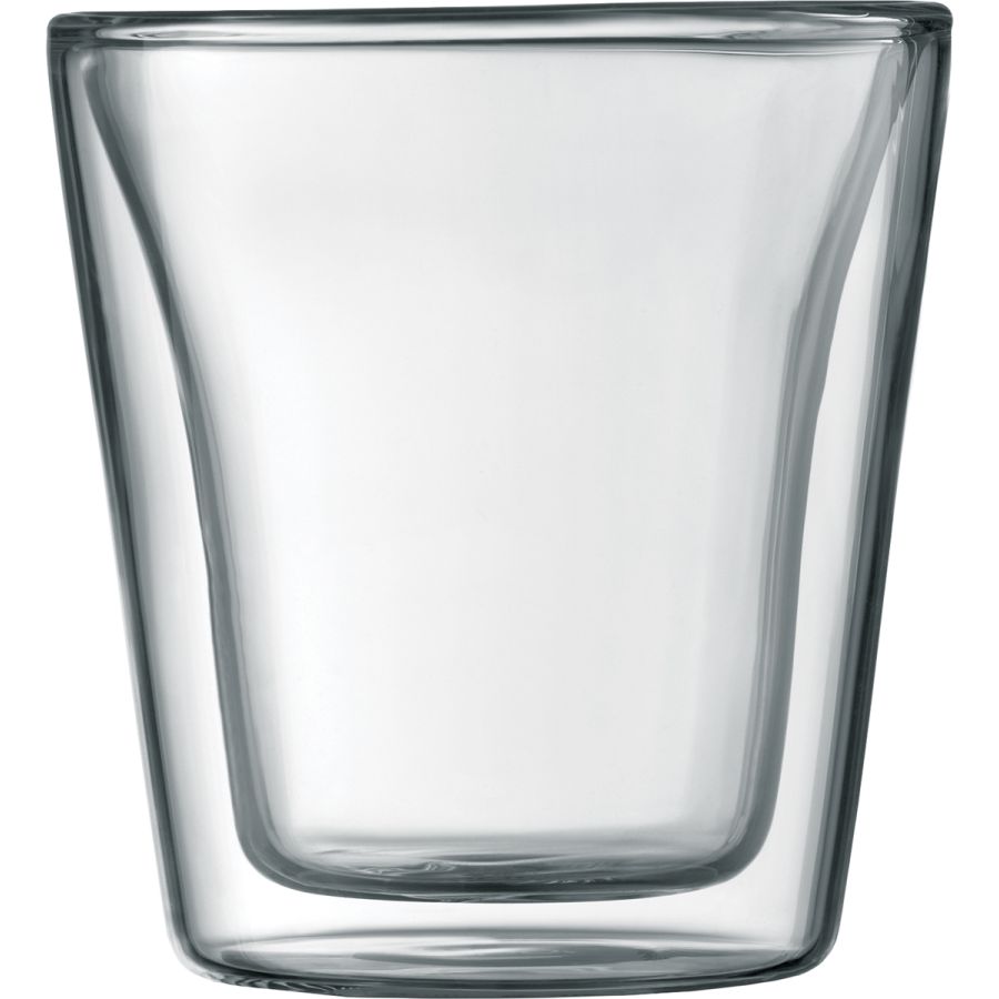 Bodum Canteen Double Wall Glass 100 ml, 2 pcs