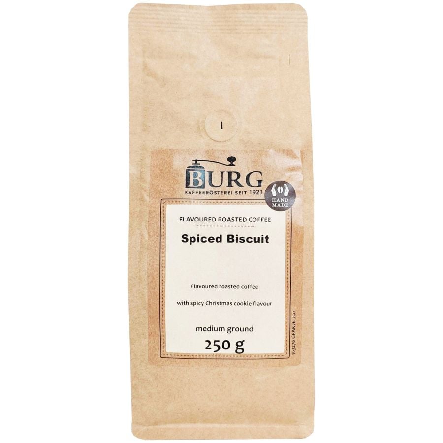 Burg Flavoured Coffee, Spiced Biscuit 250 g Ground