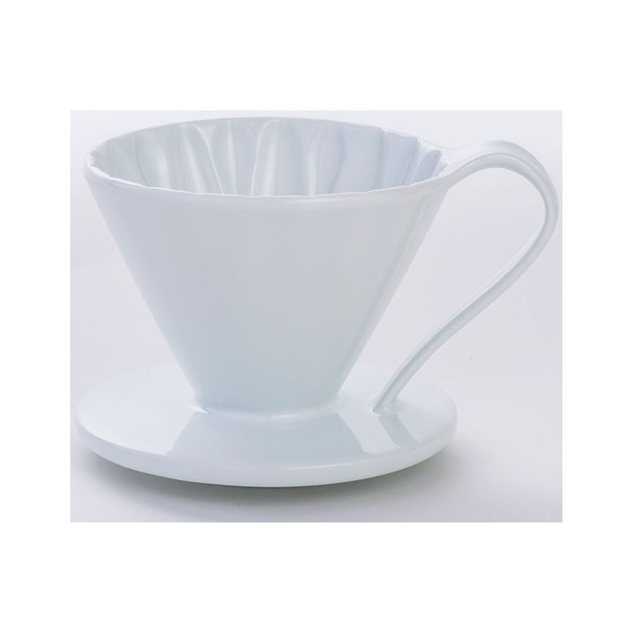 CAFEC Arita Ware Flower Dripper 1 tasse, blanc