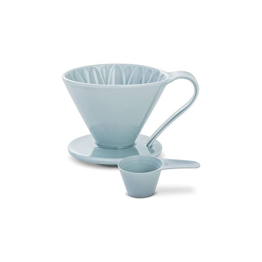 CAFEC Arita Ware Flower Dripper 4 Cup, Blue