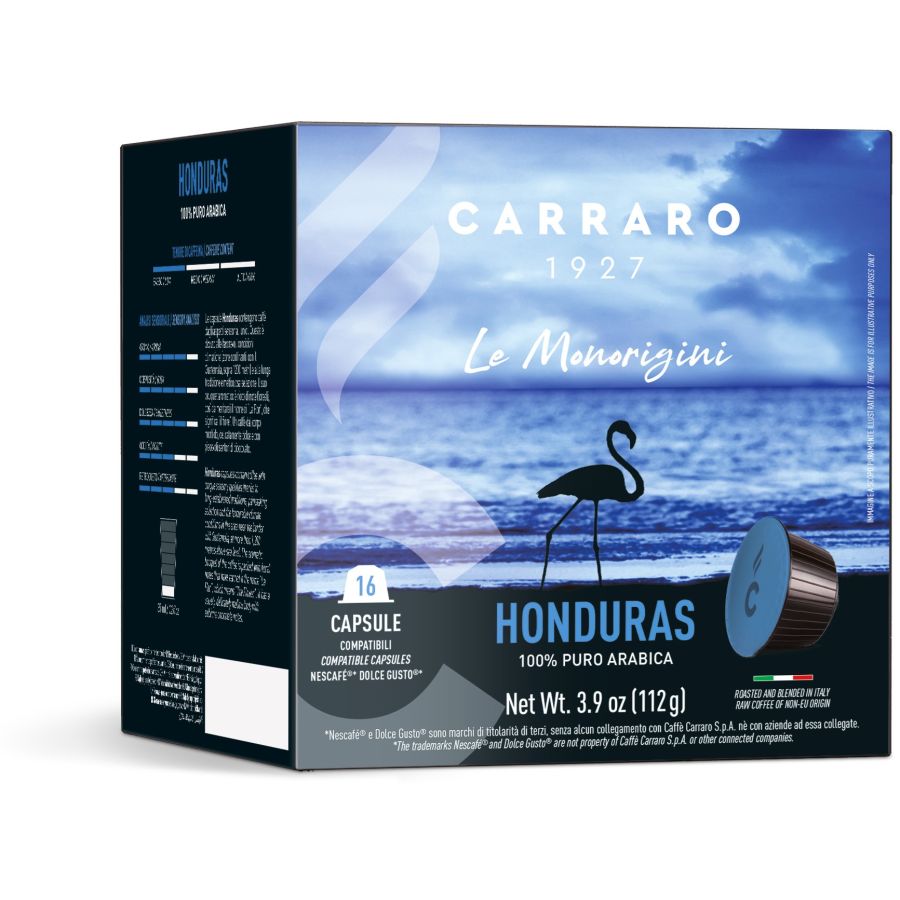 Carraro 1927 Honduras Dolce Gusto® capsules de café compatibles, 16 pcs