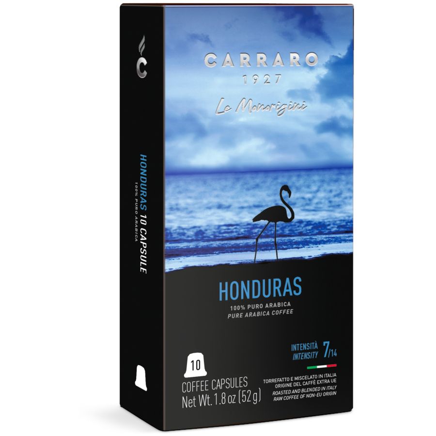Carraro 1927 Honduras Premium Nespresso Compatible Coffee Capsules 10 pcs