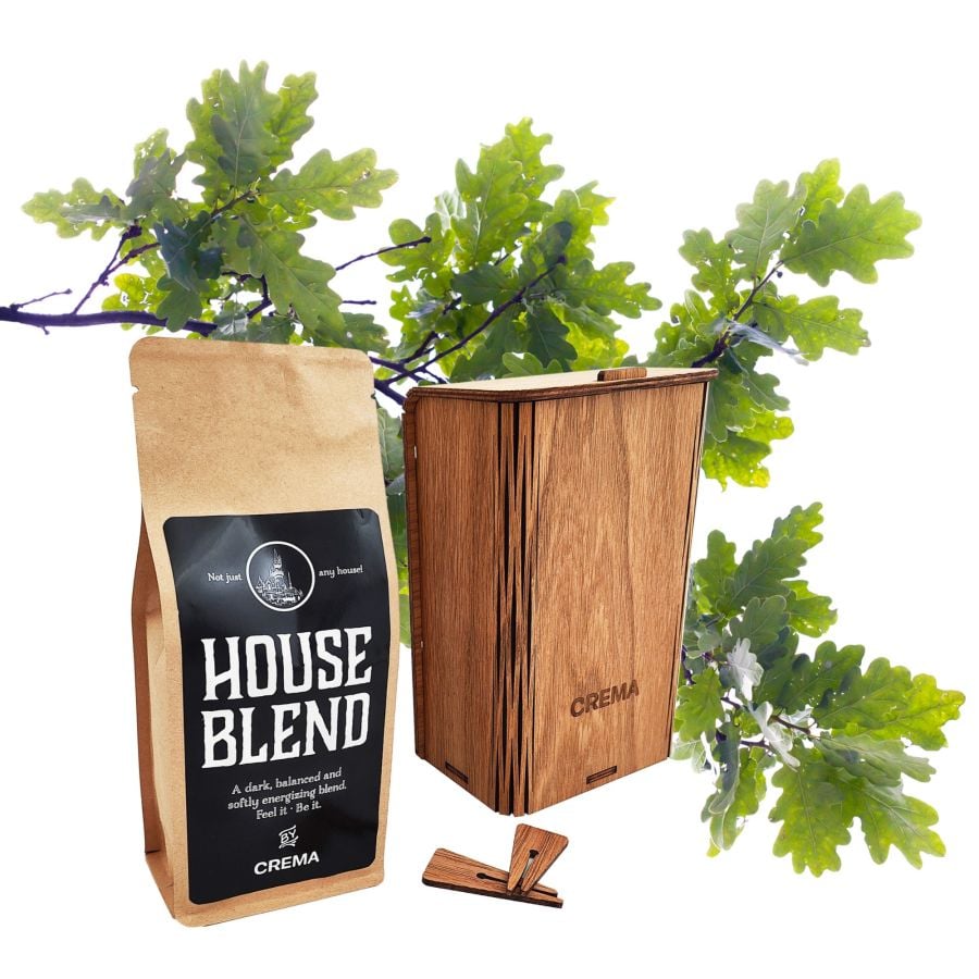 KOLO Design boîte à café x Crema House Blend 250 g