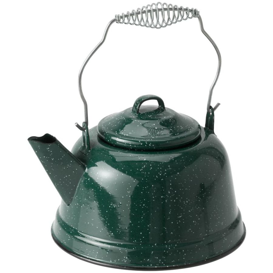 GSI Outdoors Enamel Tea Kettle, verde