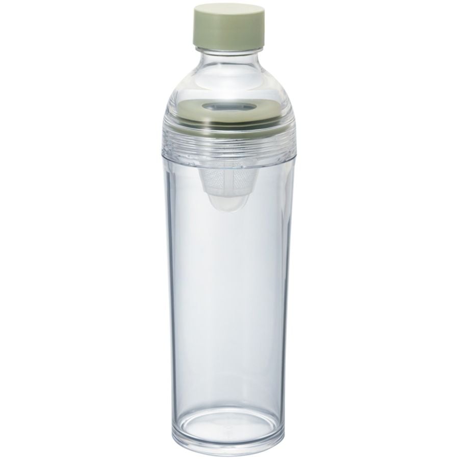 Hario Filter-in Portable Cold Brew botella para té 400 ml, verde ahumado