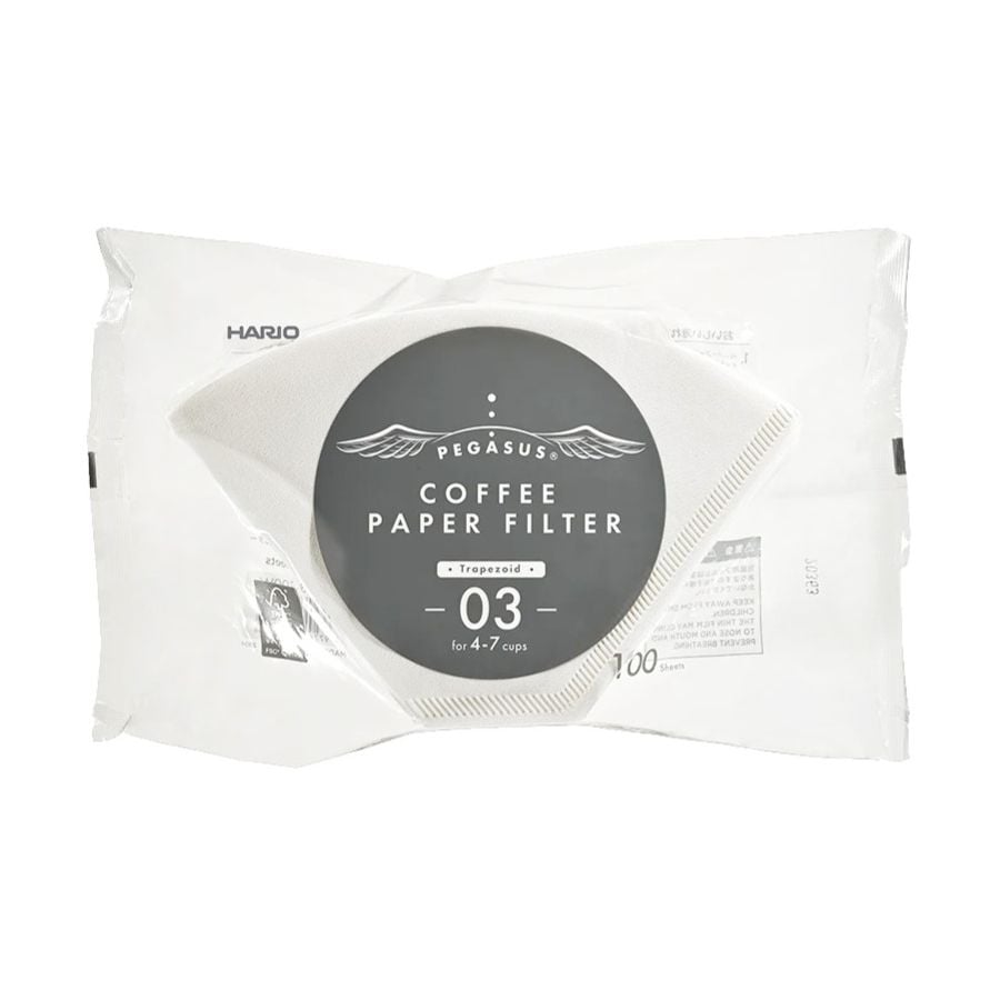 Hario Pegasus Filtros de Papel para Café Tamaño 03, 100 piezas