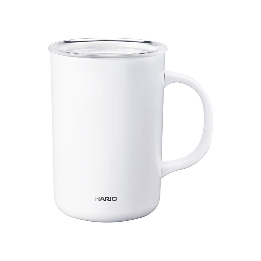 Hario Thermal Mug Ceramic tasse isotherme 470 ml, Blanc