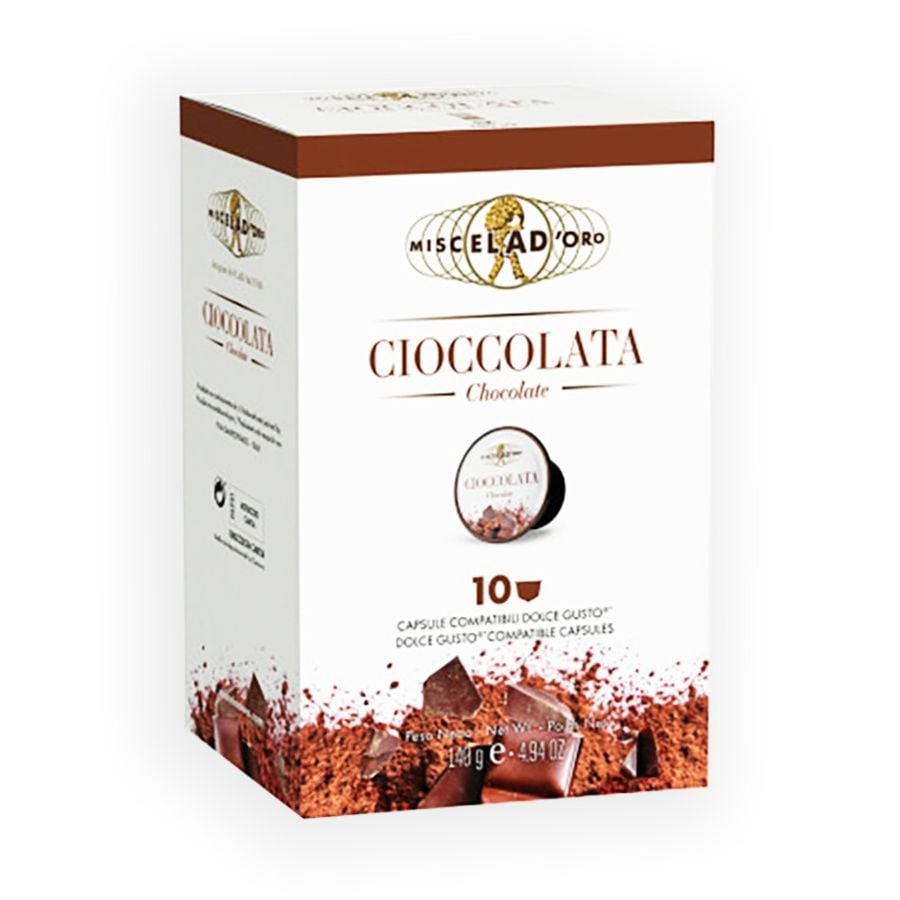 Miscela d'Oro Cioccolata - Dolce Gusto® Compatible Hot Chocolate Capsules 10 pcs