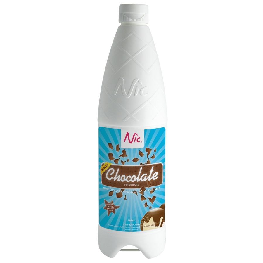 Nic Cobertura de Chocolate Duro 900 ml