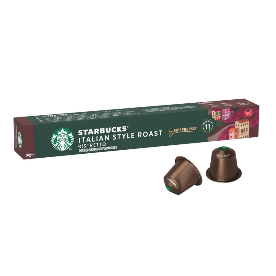 Starbucks Italian Style Roast Nespresso-Compatible Coffee Capsules 10 pcs