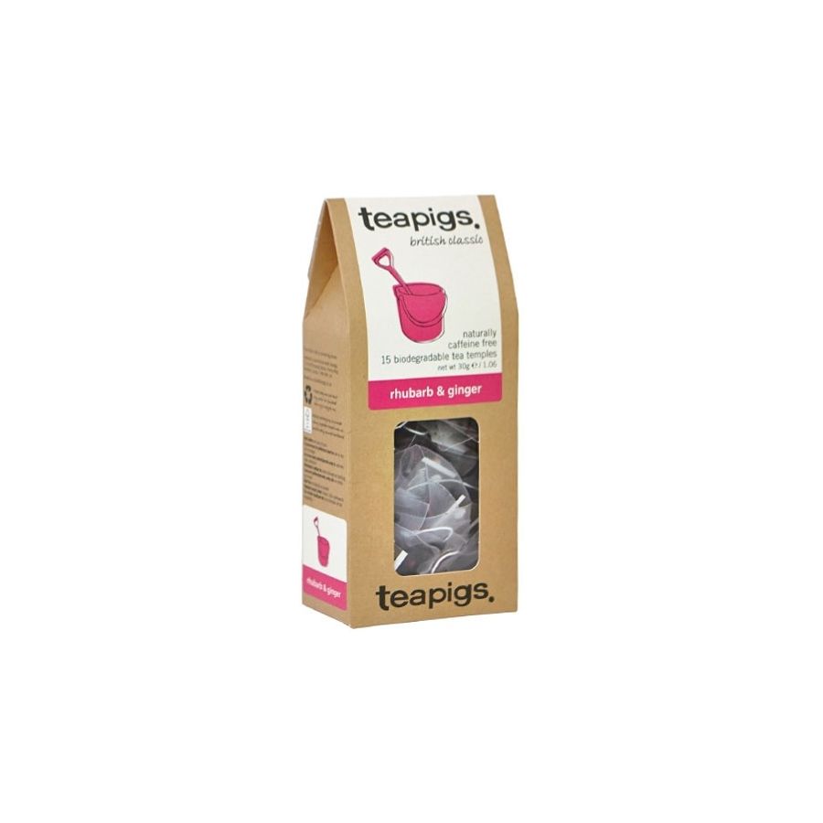 Teapigs Rhubarb & Ginger Tea 15 Tea Bags