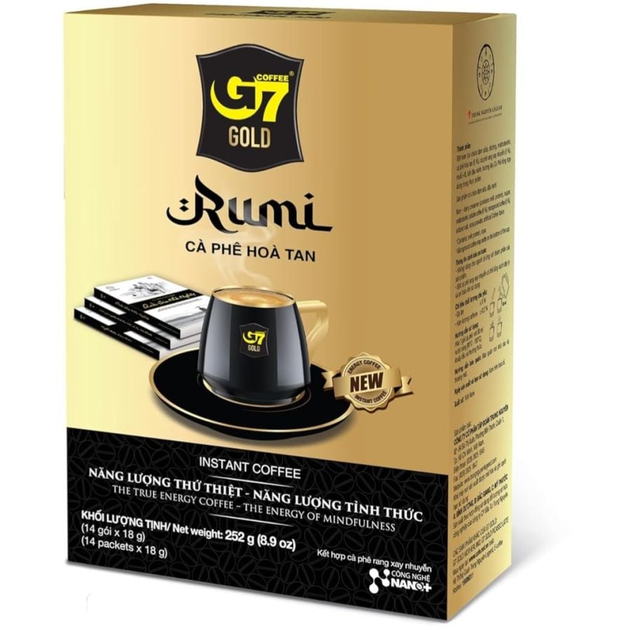 Trung Nguyen G7 Gold Rumi Café Instantané 14 x 18 g sachets