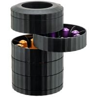 Alessi Plissé Coffee Capsule Holder, Black