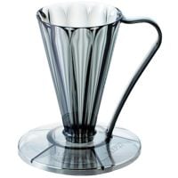 CAFEC Flower Dripper Deep 27, Noir Transparent