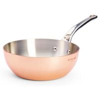 de Buyer Prima Matera Conical Copper Sauté Pan 3.1 l Induction 24 cm