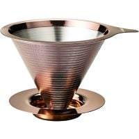 Hario Double Mesh Metal Dripper V60-02, Pink Gold