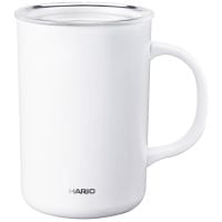 Hario Thermal Mug Ceramic tasse isotherme 470 ml, Blanc