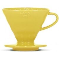Hario V60 Dripper 02 cafetera de goteo cerámica, amarillo