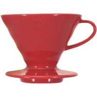 Hario V60 Dripper 02 cafetera de goteo cerámica, rojo