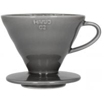 Hario V60 Dripper 02 cafetera de goteo cerámica, gris