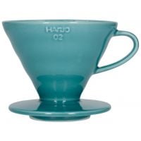 Hario V60 taille 02 porte-filtre en céramique, vert turquoise
