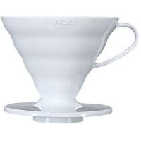 Hario V60 Dripper 02 cafetera de goteo cerámica, blanca