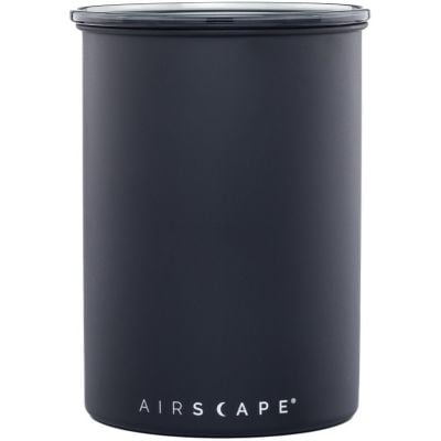 Airscape Coffee and Food Storage Canister - Medium 7 Can, Charcoal (Matte Black)