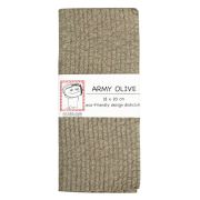 Ann Bäck Eco-Friendly Dishcloth, Army Olive