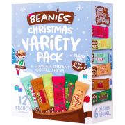 Beanies Christmas Variety Pack 12 Flavoured Instant Coffee Sticks