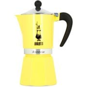 Bialetti Primavera Rainbow Moka Pot 6 Cup, Yellow