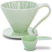 CAFEC Arita Ware Flower Dripper 4 tasses, vert