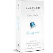 Carraro 1927 Decaffeinato Cápsulas de café compatibles con Nespresso sin cafeína, 10 piezas