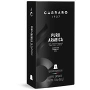 Carraro 1927 Puro Arabica Premium Nespresso Cápsulas de café compatibles 10 pcs