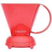 Clever Coffee Dripper L Coral Red + 100 Filter Papers