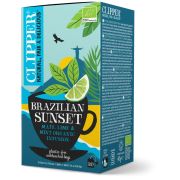 Clipper Brazilian Sunset Mate, Lime & Mint Organic Infusion, 20 Tea Bags