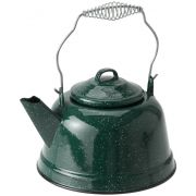 GSI Outdoors Enamel Tea Kettle, verde